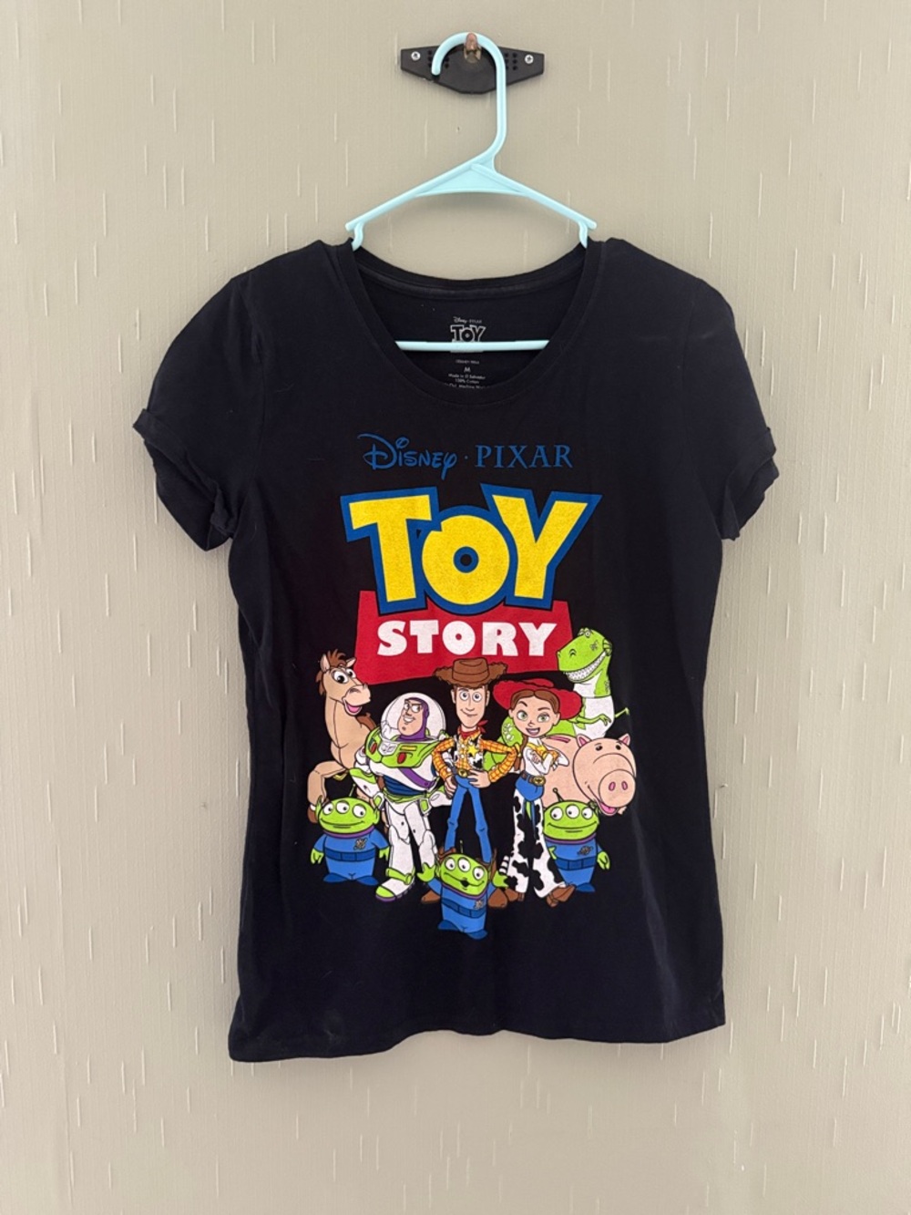 Disney Toy Story Black Graphic Short Sleeve Tee
